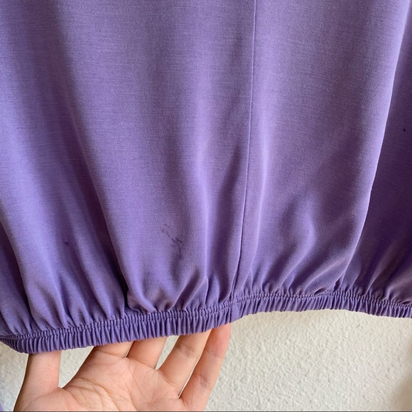 Urban Outfitters wrap crop top lilac lavender small - Picture 3 of 7
